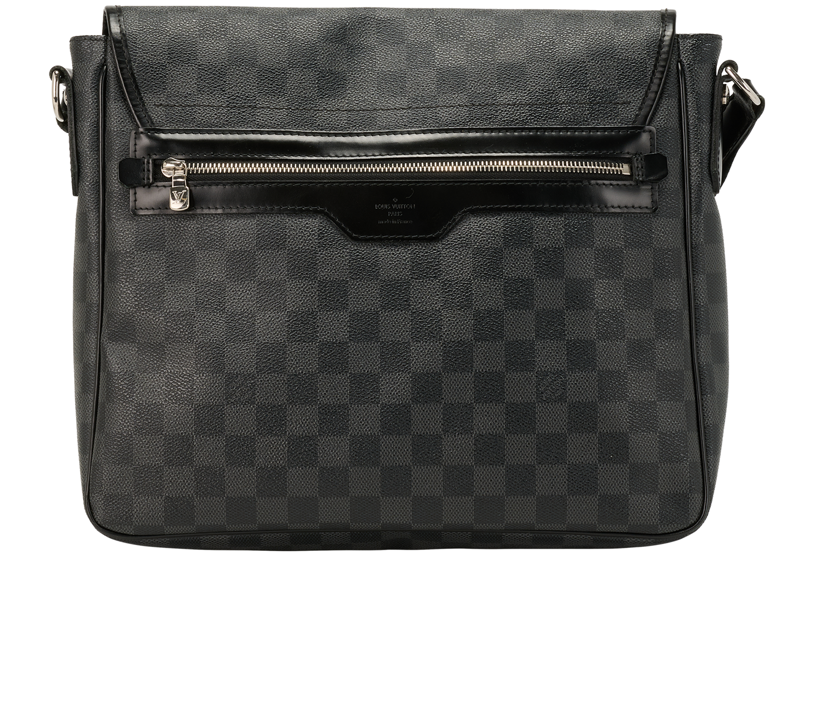 Daniel Messenger MM, &pound;495, Handbags, Black, Canvas, Back view